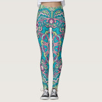 Boho Tribal Mandala Leggings