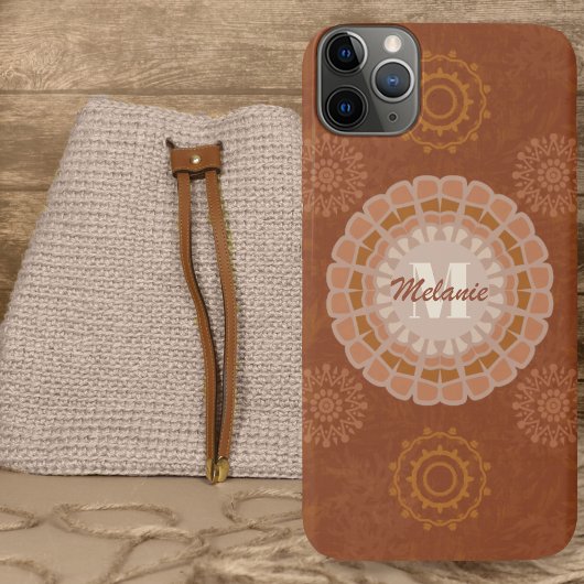Boho Tribal Mandalas Rustic Earthtones Variatie 3 Case-Mate iPhone Case