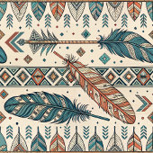 Boho Tribal Napkins Personalized Pastel Tableware Servet