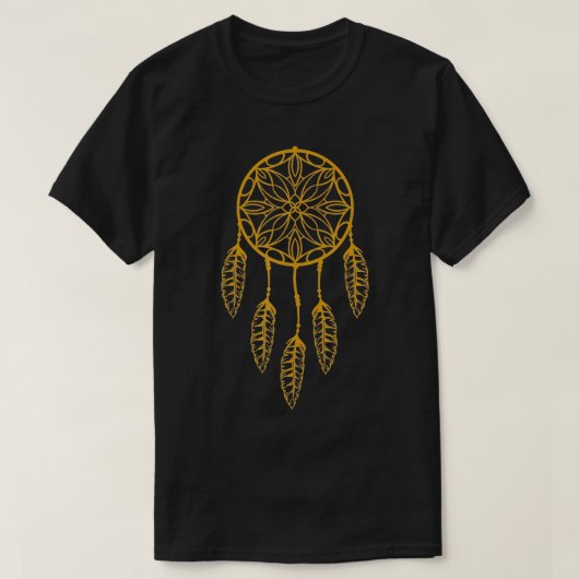 Boho Tribal Native American Feather Dreamweaver T-shirt (Design voorkant)