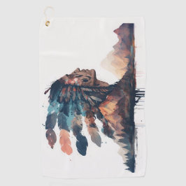 Boho Tribal Native American Golfhanddoek
