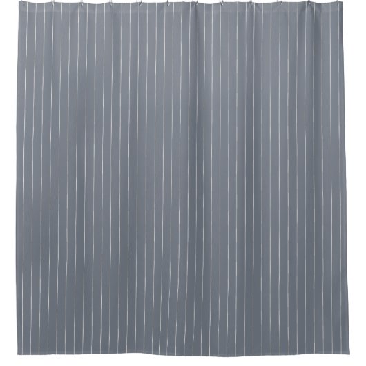 Boho Tribal Nautical Slate Blue stripe Douchegordijn (Voorkant)