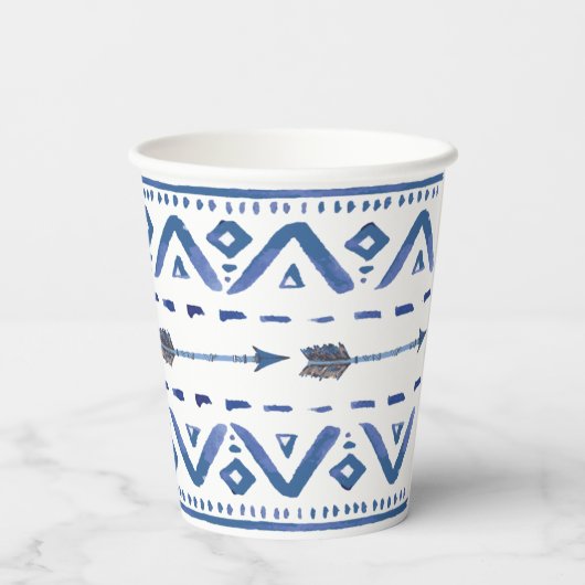 Boho Tribal Papieren Bekers (Achterkant)
