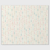 Boho Tribal Pastel Arrow Genderneutraal Cadeaupapier (Vlak)