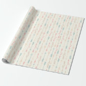 Boho Tribal Pastel Arrow Genderneutraal Cadeaupapier (Uitgerold)