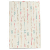 Boho Tribal Pastel Arrow Genderneutraal Medium Cadeauzakje (Voorkant)