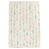 Boho Tribal Pastel Arrow Genderneutraal Medium Cadeauzakje (Achterkant)