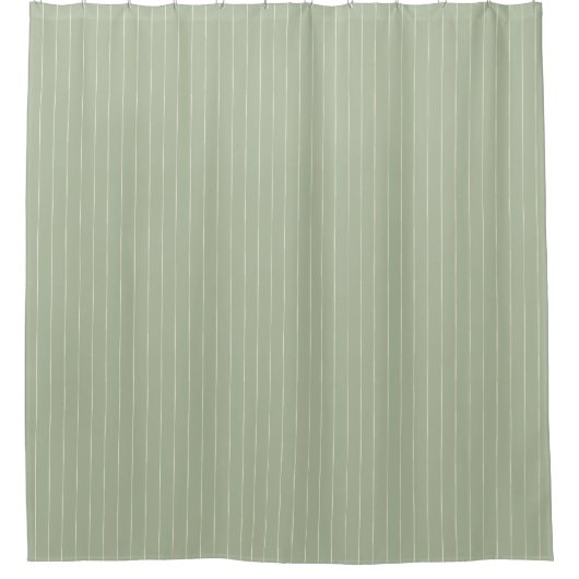 Boho Tribal Sage Green and White stripe Douchegordijn (Voorkant)