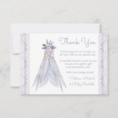 Boho Tribal Teepee Baby shower Bedankt Kaarten (Voorkant)