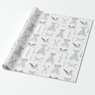 Boho Tribal Teepee Cadeaupapier