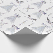 Boho Tribal Teepee Cadeaupapier (Hoek)