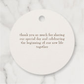 Boho Tribal veer Dreamcatcher bruiloft Bedankjes Labels (Achterkant)