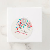 Boho Tribal veer Dreamcatcher bruiloft Bedankjes Labels (In situ)