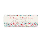 Boho Tribal veer Dreamcatcher bruiloft Etiket (Voorkant)