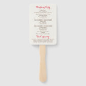 Boho Tribal veer Dreamcatcher bruiloft Handwaaier (Achterkant)