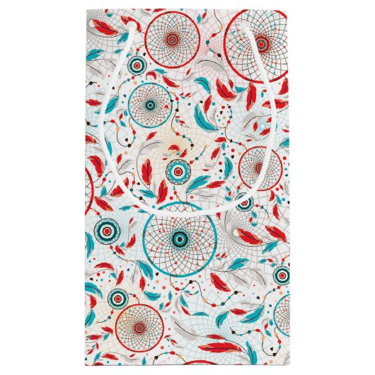 Boho Tribal veer Dreamcatcher bruiloft Klein Cadeauzakje (Achterkant)