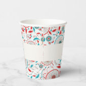 Boho Tribal veer Dreamcatcher bruiloft Papieren Bekers (Rechts)