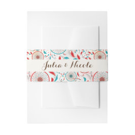 Boho Tribal veer Dreamcatcher bruiloft Uitnodigingen Wikkel