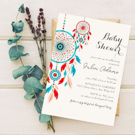 Boho Tribal veer Droomvanger Baby Shower Kaart