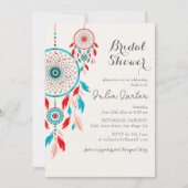 Boho Tribal veer Droomvanger Bruidsdouche Kaart (Voorkant)