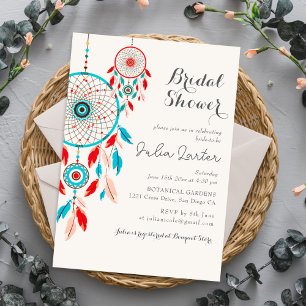 Boho Tribal veer Droomvanger Bruidsdouche Kaart
