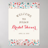 Boho Tribal veer Droomvanger Bruidsdouche Poster (Voorkant)
