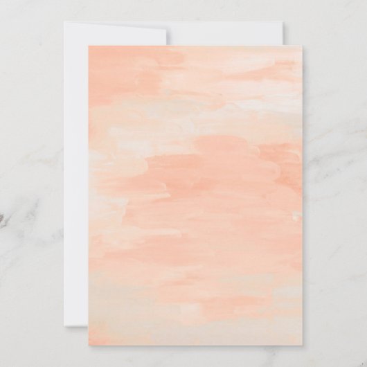 Boho Tribal Waterverf Bloemen Koe Schedel Huwelijk Kaart (Achterkant)