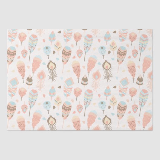 Boho Tribal Woodland Animal Party Gift Bag Tissuepapier (Voorkant)