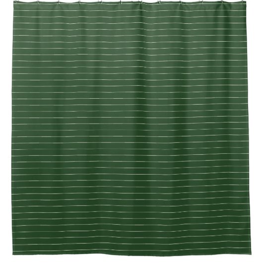 Boho Tribal zalm oliefgroene streep Douchegordijn (Voorkant)