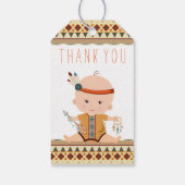 Boho Tribale Baby Shower Cadeautags Cadeaulabel (Achterkant)