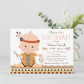 Boho Tribale Baby Shower Kaart (Staand voorkant)