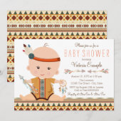 Boho Tribale Baby Shower Kaart (Voorkant / Achterkant)