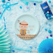 Boho Tribale Baby Shower Papieren Bordje (Feest)