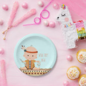 Boho Tribale Baby Shower Papieren Bordje (Feest)