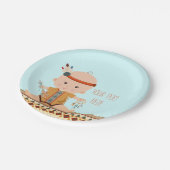 Boho Tribale Baby Shower Papieren Bordje (Gekanteld)