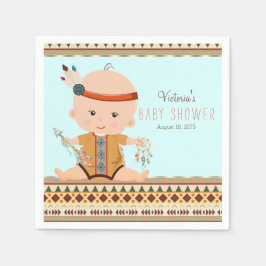 Boho Tribale Baby Shower Servetten