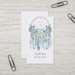 Boho Tribale Droomvanger Pijlen Veren Bloemen Visitekaartje