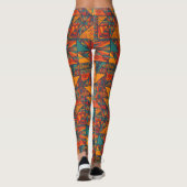 Boho Tribale Etnische Chic Leggings (Achterkant)