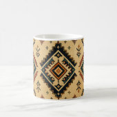 Boho Tribale Geometrische Patroon Koffiemok | Rust (Center)