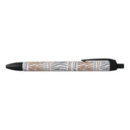 Boho Tribale Gestreepte Balpen Zwarte Inkt Pen