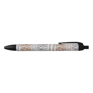Boho Tribale Gestreepte Balpen Zwarte Inkt Pen
