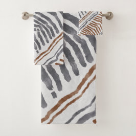 Boho Tribale Gestreepte Handdoekenset Bad Handdoek