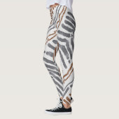 Boho Tribale Gestreepte Leggings (Links)