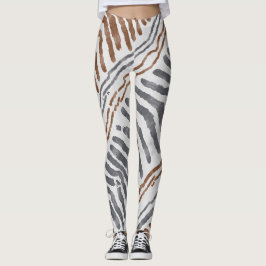 Boho Tribale Gestreepte Leggings