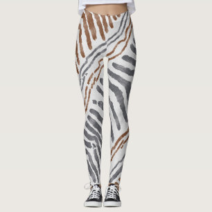 Boho Tribale Gestreepte Leggings
