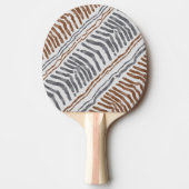 Boho Tribale Gestreepte Ping Pong Paddle Tafeltennisbatje (Voorkant)