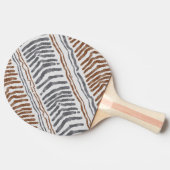 Boho Tribale Gestreepte Ping Pong Paddle Tafeltennisbatje (Zijkant)