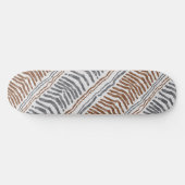 Boho Tribale Gestreepte Skateboard (Horizontaal)