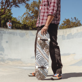 Boho Tribale Gestreepte Skateboard