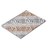 Boho Tribale Gestreepte Spiraal Notebook Notitieboek (Linkerzijde)
